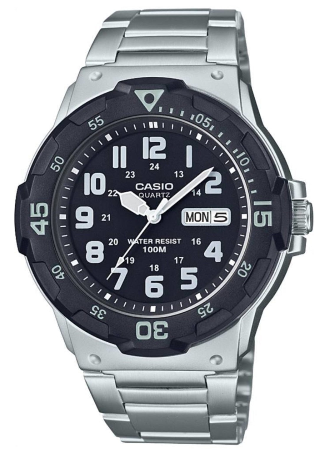 Casio MRW-200HD-1BVDF Silver Stainless Strap Watch for Men-Watch Portal Philippines