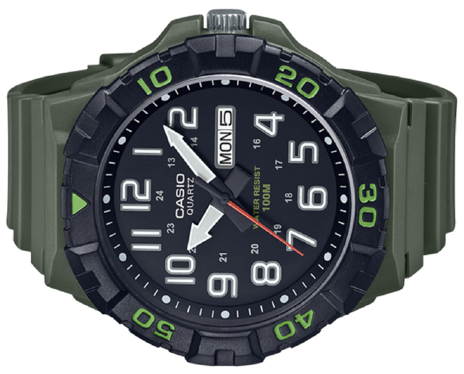 Casio MRW-210H-3A Analog Rubber Strap Watch For Men-Watch Portal Philippines