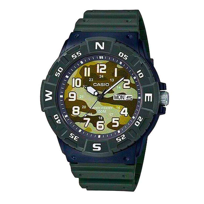 Casio MRW-220HCM-3BVDF Green Resin Strap Watch for Men-Watch Portal Philippines