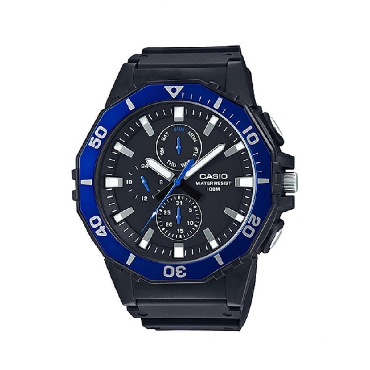 Casio MRW-400H-2AVDF Analog Black Resin Strap Watch for Men-Watch Portal Philippines
