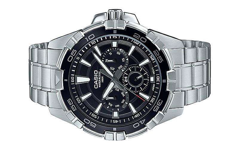Casio MTD-1069D-1A2VDF Stainless Steel Strap Watch for Men-Watch Portal Philippines