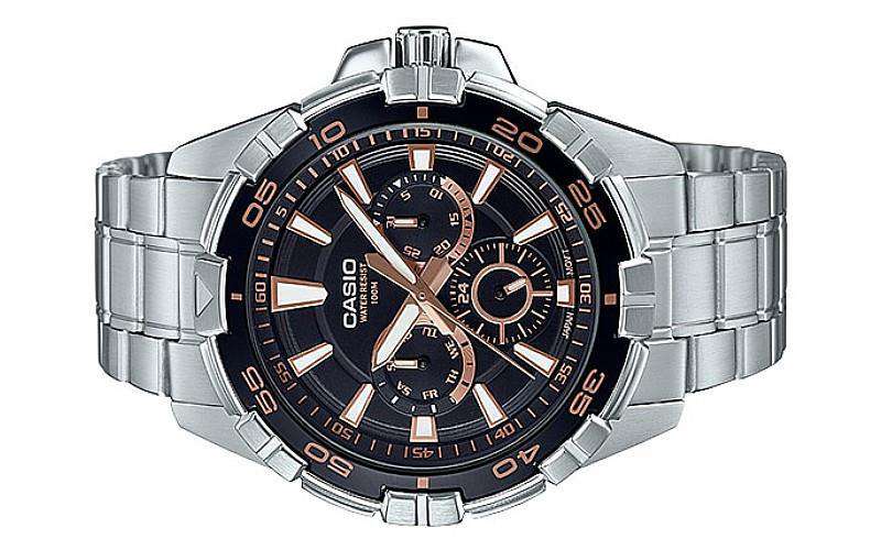 Casio MTD-1069D-1A3VDF Stainless Steel Strap Watch for Men-Watch Portal Philippines