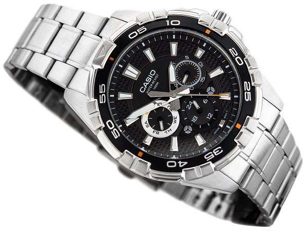 Casio MTD-1069D-1AVDF Stainless Steel Strap Watch for Men-Watch Portal Philippines
