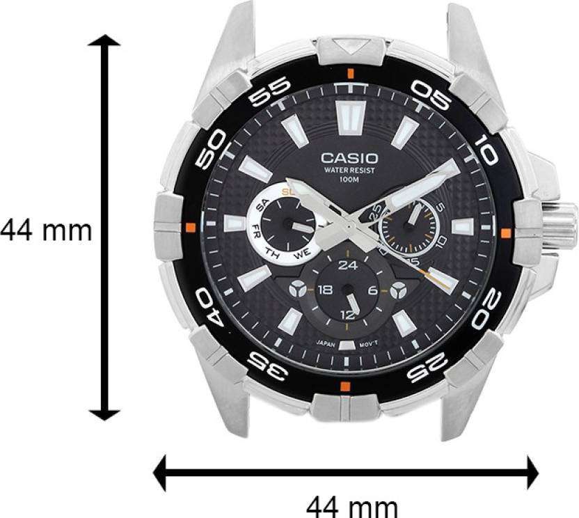 Casio MTD-1069D-1AVDF Stainless Steel Strap Watch for Men-Watch Portal Philippines