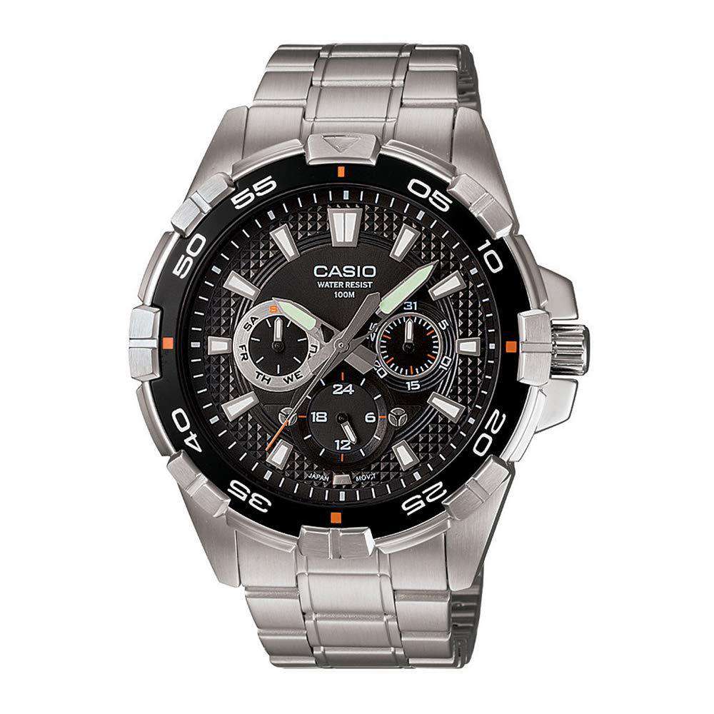 Casio MTD-1069D-1AVDF Stainless Steel Strap Watch for Men-Watch Portal Philippines