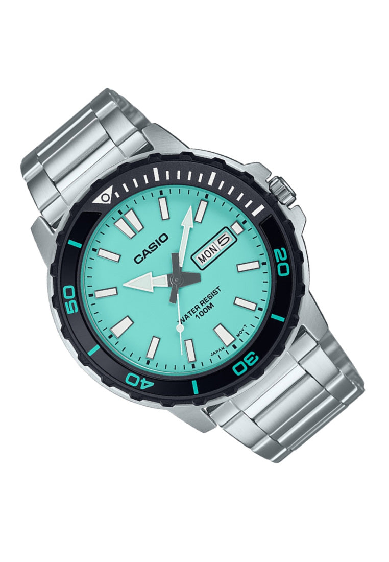 Casio MTD-125D-2A2 Analog Stainless Steel Strap Watch For Men-Watch Portal Philippines