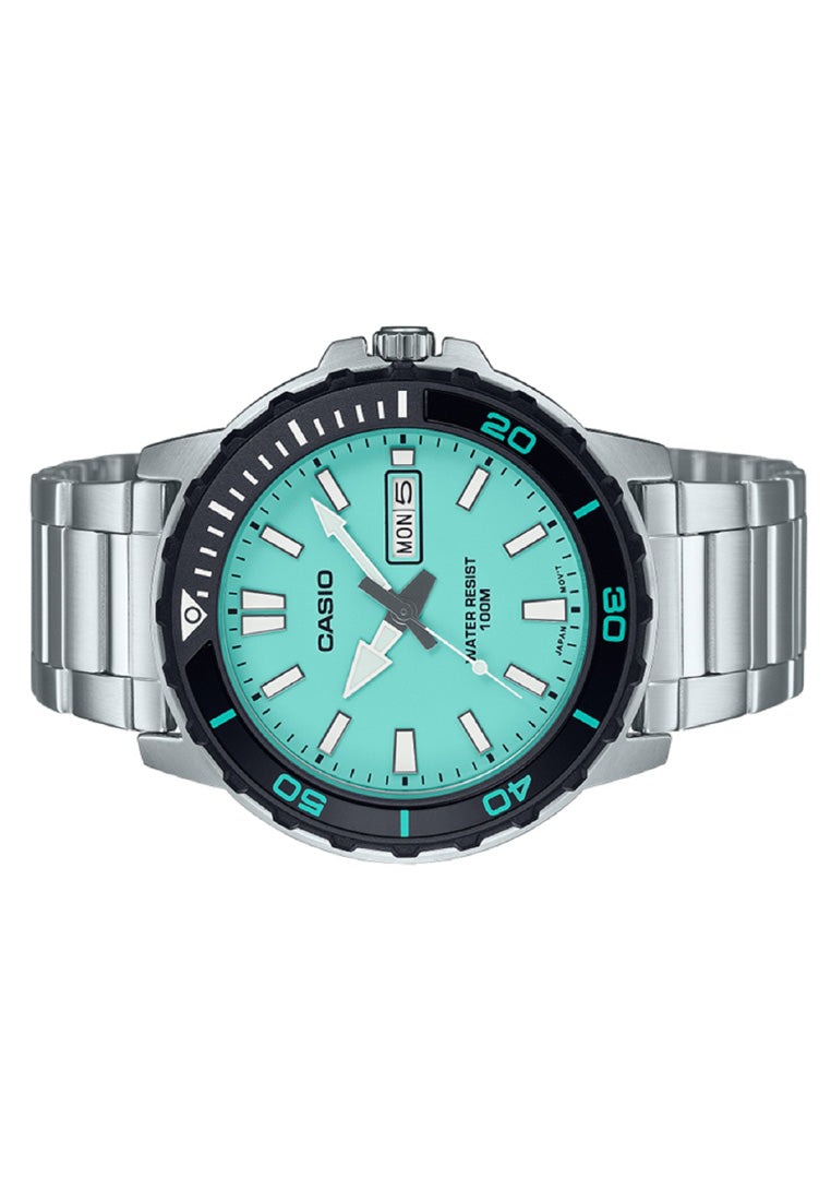 Casio MTD-125D-2A2 Analog Stainless Steel Strap Watch For Men-Watch Portal Philippines