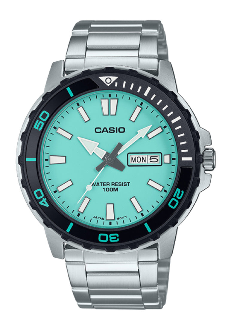 Casio MTD-125D-2A2 Analog Stainless Steel Strap Watch For Men-Watch Portal Philippines