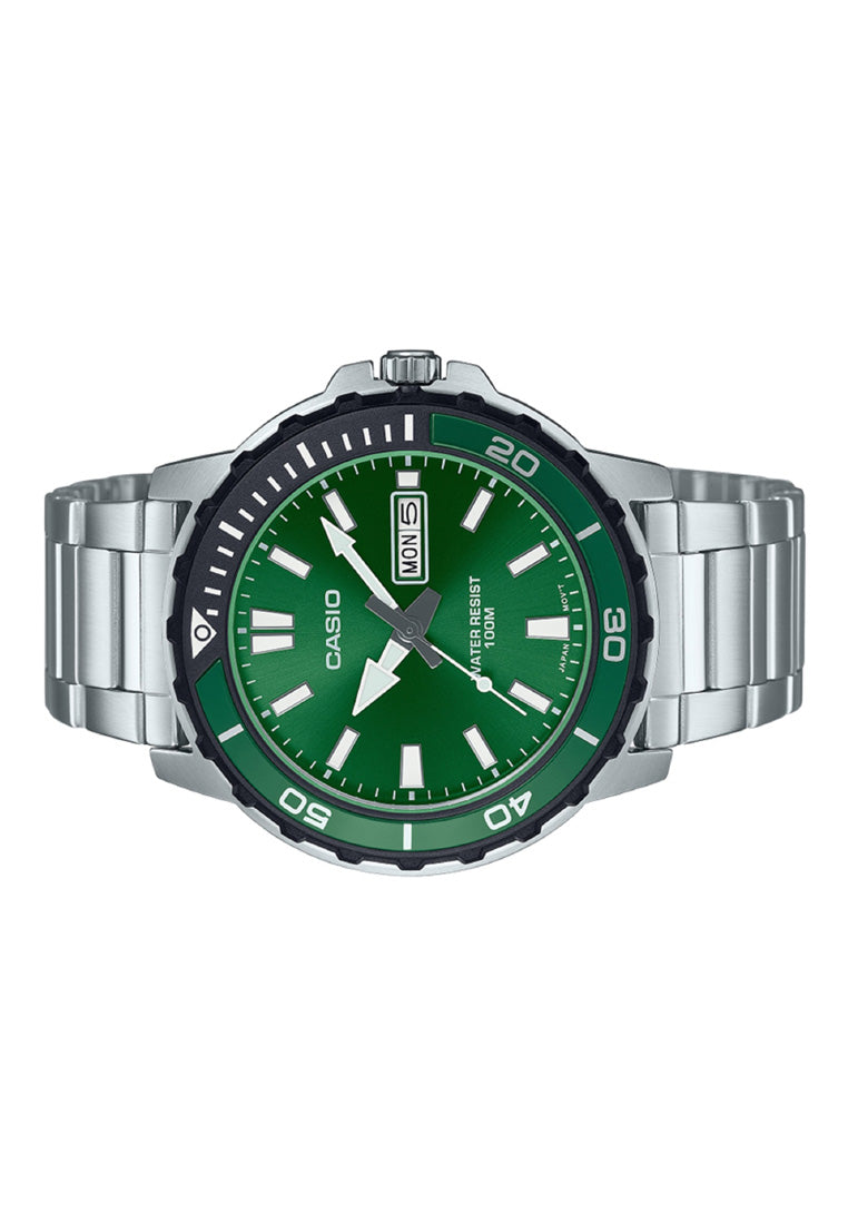 Casio MTD-125D-3A Analog Stainless Steel Strap Watch For Men-Watch Portal Philippines