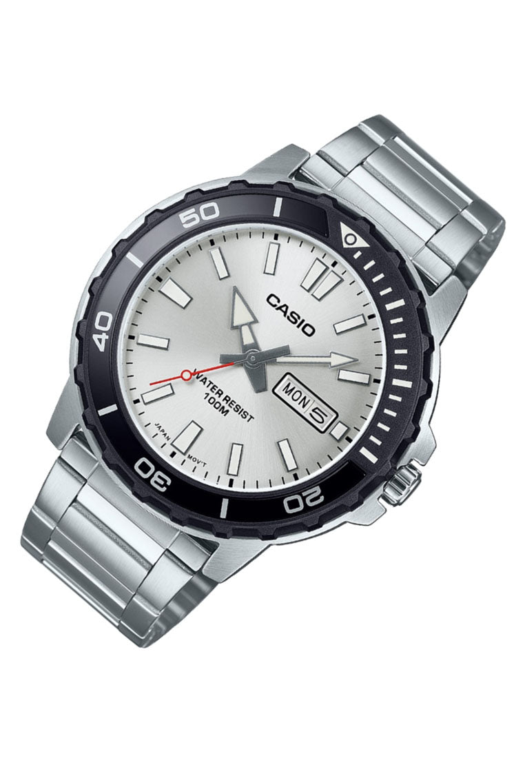 Casio MTD-125D-7A Analog Stainless Steel Strap Watch For Men-Watch Portal Philippines