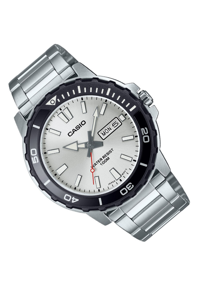 Casio MTD-125D-7A Analog Stainless Steel Strap Watch For Men-Watch Portal Philippines