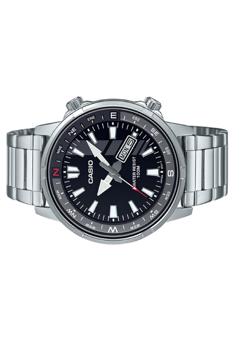 Casio MTD-130D-1A Analog Stainless Steel Strap Watch For Men-Watch Portal Philippines