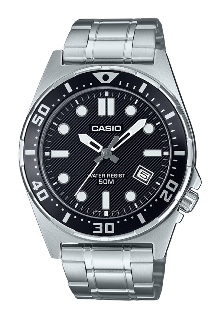 Casio MTD-135D-1A Analog Stainless Steel Strap Watch For Men-Watch Portal Philippines