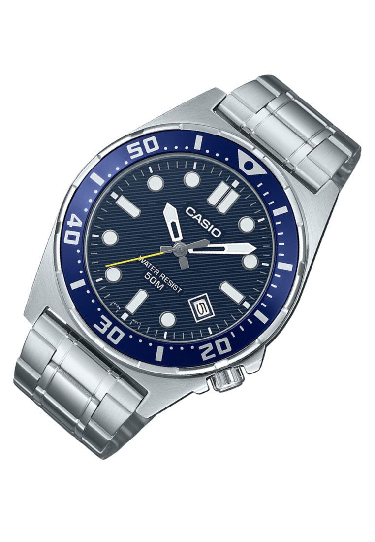 Casio MTD-135D-2A Analog Stainless Steel Strap Watch For Men-Watch Portal Philippines