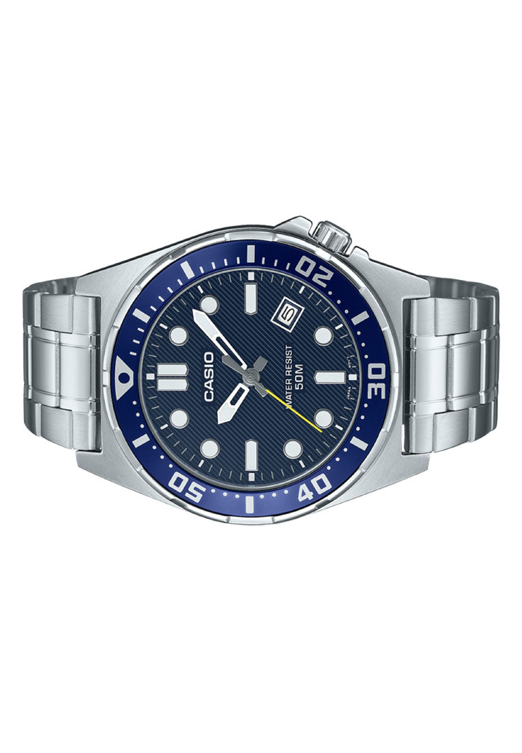 Casio MTD-135D-2A Analog Stainless Steel Strap Watch For Men-Watch Portal Philippines