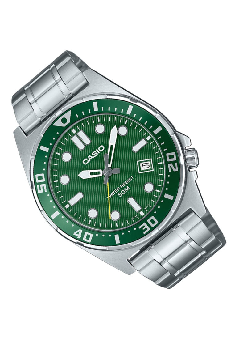 Casio MTD-135D-3A Analog Stainless Steel Strap Watch For Men-Watch Portal Philippines