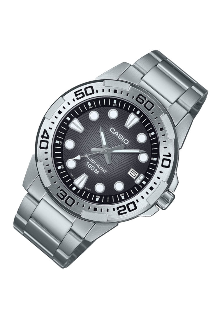 Casio MTD-140D-1A Analog Stainless Steel Strap Watch For Men-Watch Portal Philippines