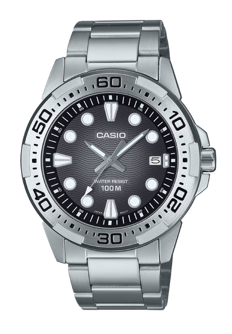 Casio MTD-140D-1A Analog Stainless Steel Strap Watch For Men-Watch Portal Philippines