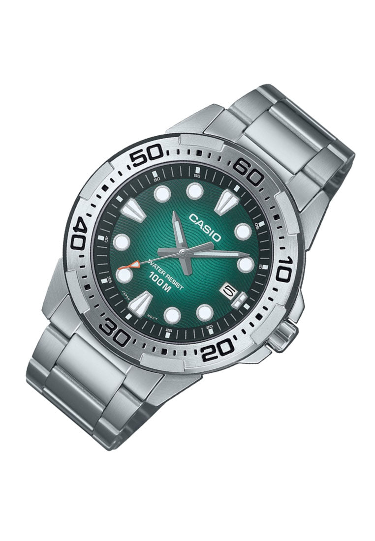 Casio MTD-140D-3A Analog Stainless Steel Strap Watch For Men-Watch Portal Philippines