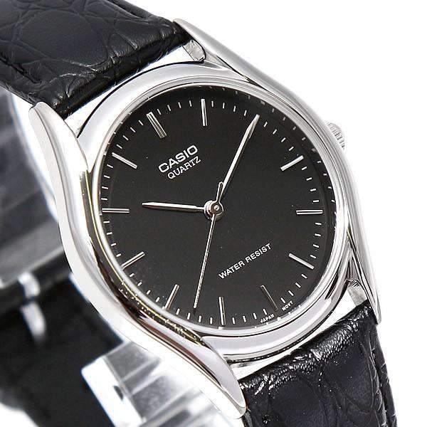 Casio MTP-1094E-1ADF Black Leather Strap Watch for Men-Watch Portal Philippines