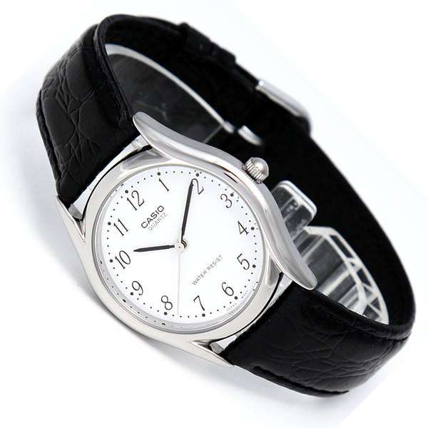 Casio MTP-1094E-7BDF Black Leather Strap Watch for Men-Watch Portal Philippines