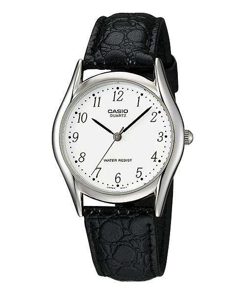 Casio MTP-1094E-7BDF Black Leather Strap Watch for Men-Watch Portal Philippines