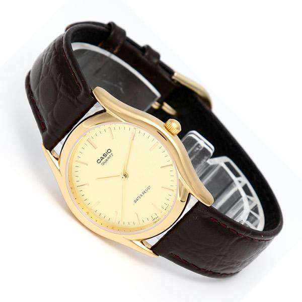 Casio MTP-1094Q-9AD Brown Leather Strap Watch for Men-Watch Portal Philippines