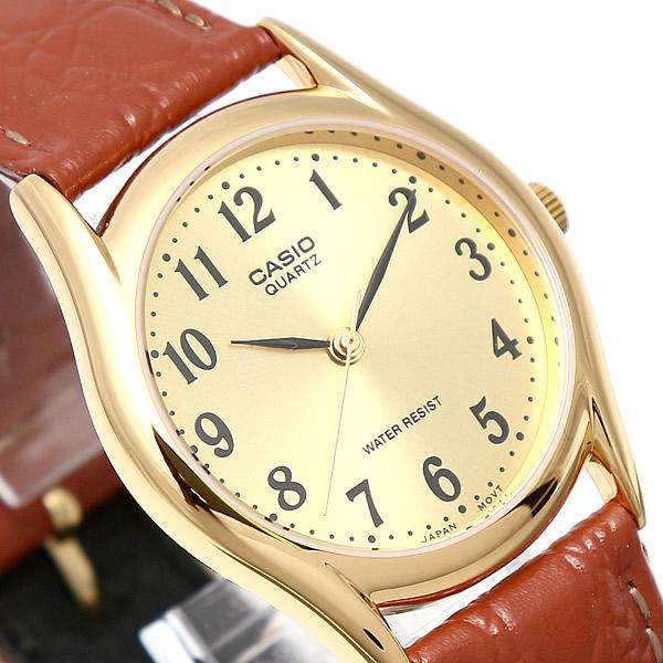 Casio MTP-1094Q-9BD Brown Leather Strap Watch for Men-Watch Portal Philippines