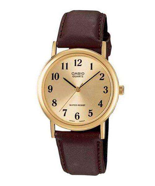 Casio MTP-1095Q-9B1D Brown Leather Strap Watch for Men and Women-Watch Portal Philippines