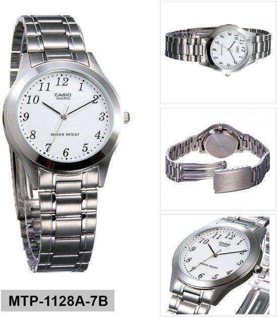Casio MTP-1128A-7BRDF Silver Stainless Steel Strap Watch for Men-Watch Portal Philippines