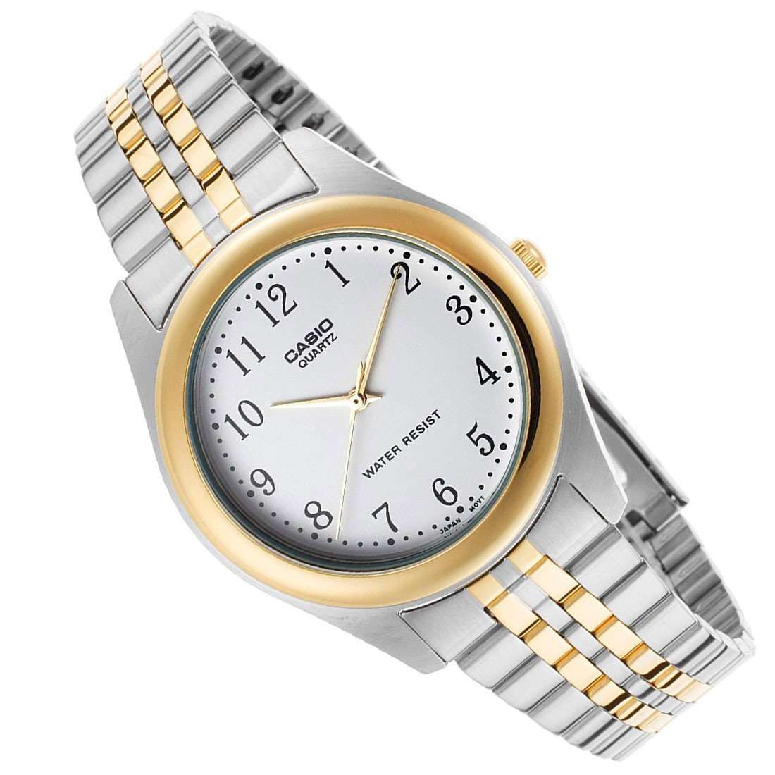 Casio MTP-1129G-7BRDF Two Tone Stainless Steel Strap Watch for Men-Watch Portal Philippines