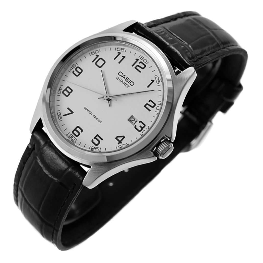 Casio MTP-1183E-7BDF Black Leather Strap Watch for Men-Watch Portal Philippines