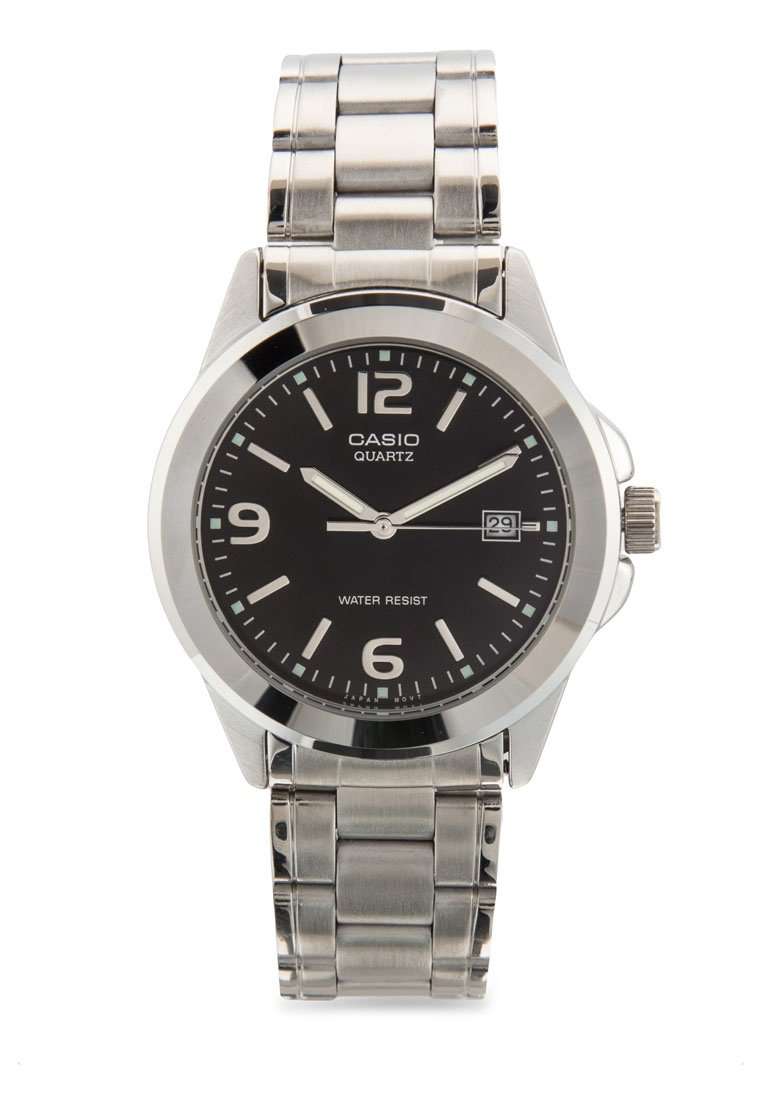 Casio MTP-1215A-1ADF Silver Stainless Steel Strap Watch for Men-Watch Portal Philippines