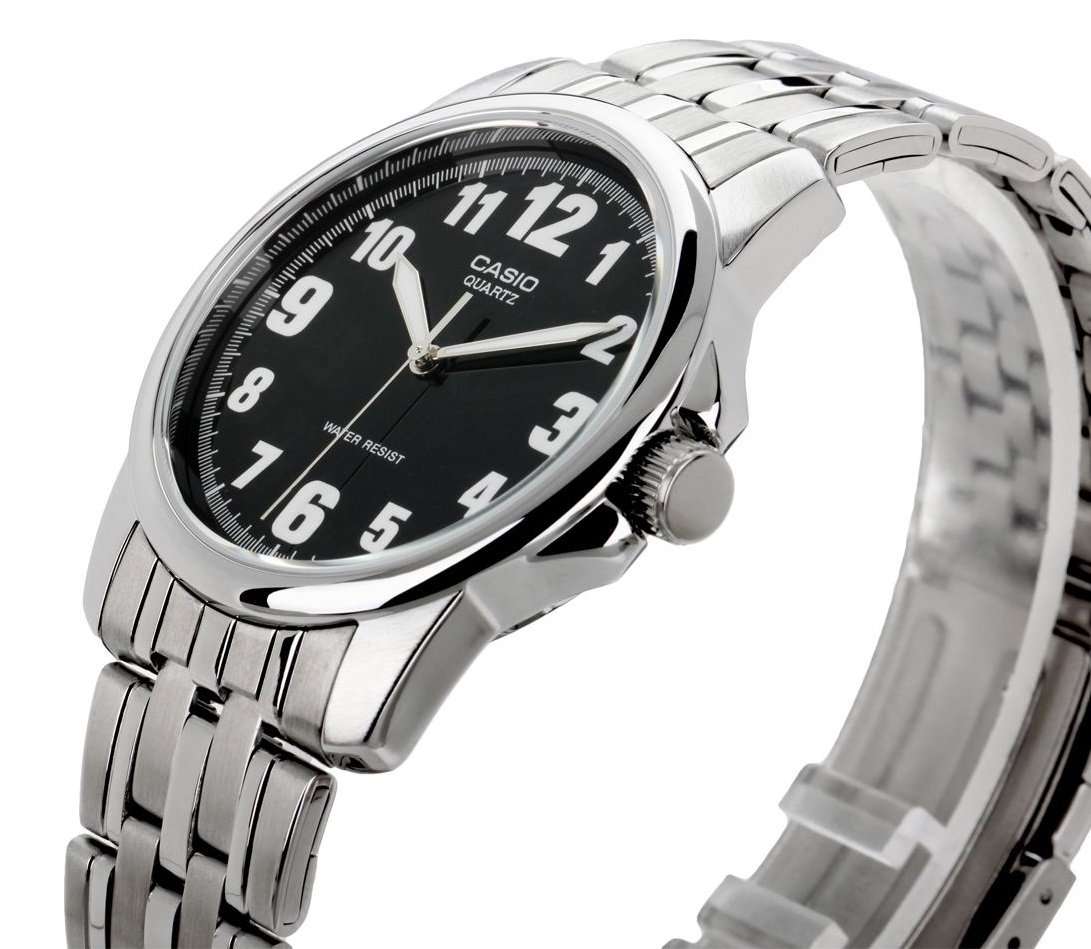 Casio MTP-1216A-1BDF Silver Stainless Steel Strap Watch for Men-Watch Portal Philippines