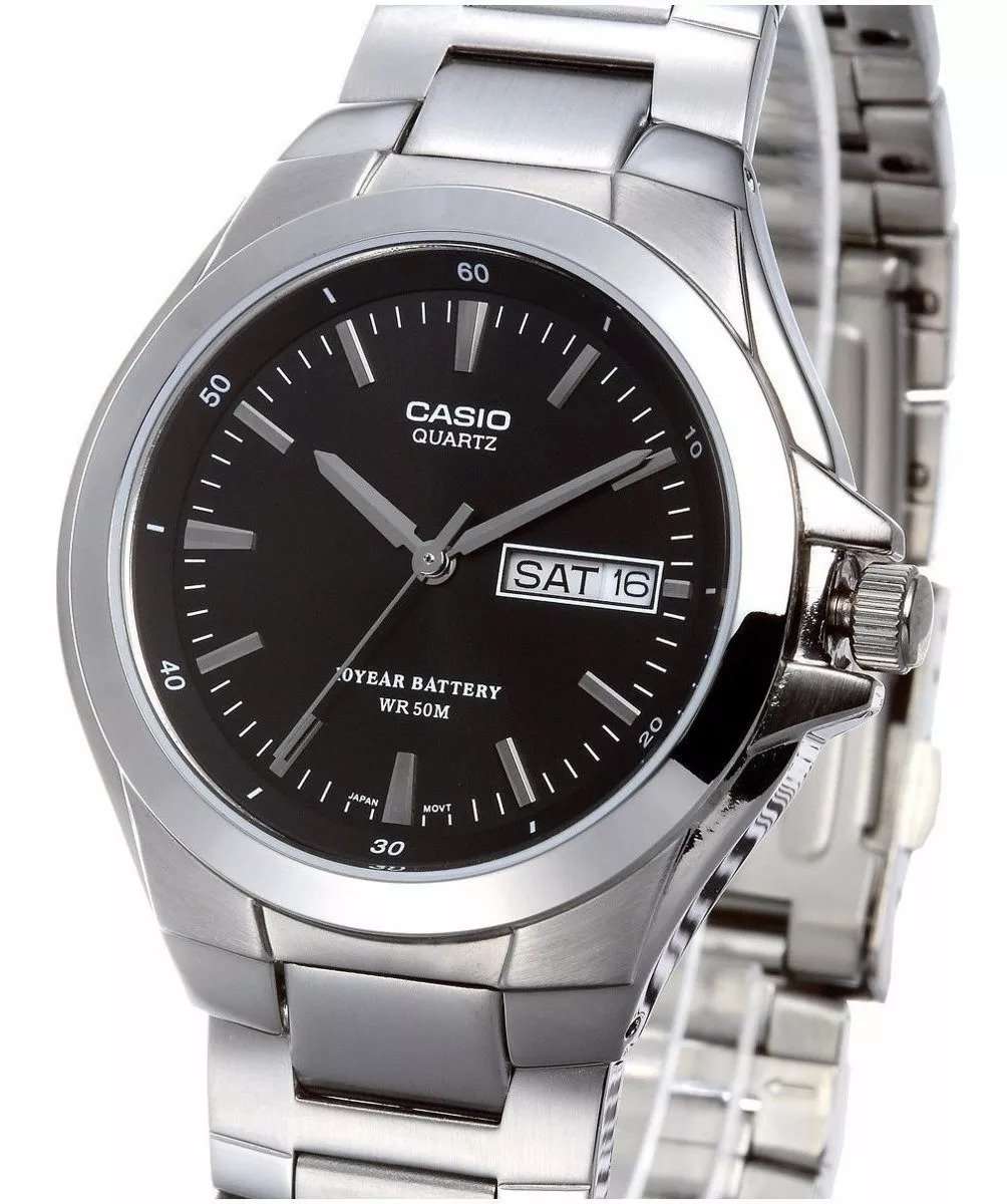 Casio MTP-1228D-1AVDF Silver Stainless Steel Strap Watch for Men-Watch Portal Philippines