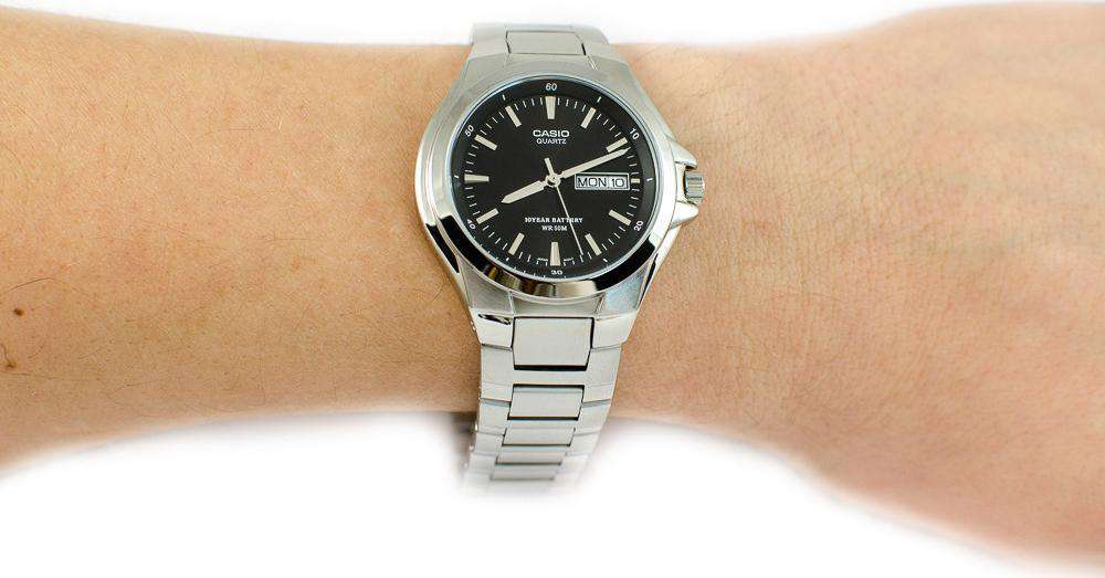 Casio MTP-1228D-1AVDF Silver Stainless Steel Strap Watch for Men-Watch Portal Philippines