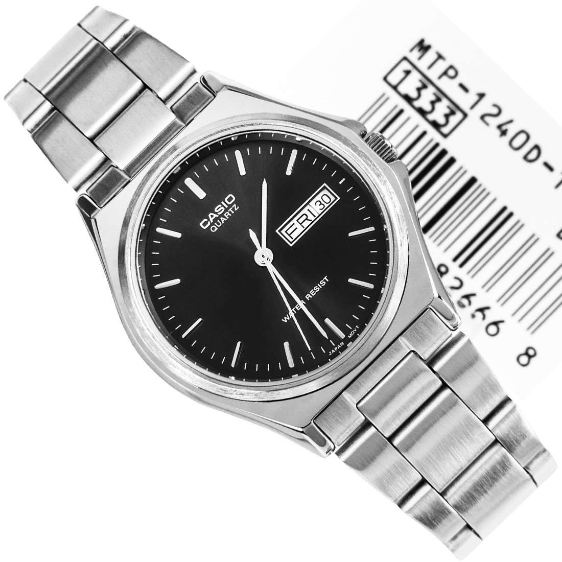 Casio MTP-1240D-1ADF Silver Stainless Steel Strap Watch for Men-Watch Portal Philippines