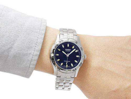 Casio MTP-1243D-2AVDF Silver Stainless Steel Strap Watch for Men-Watch Portal Philippines