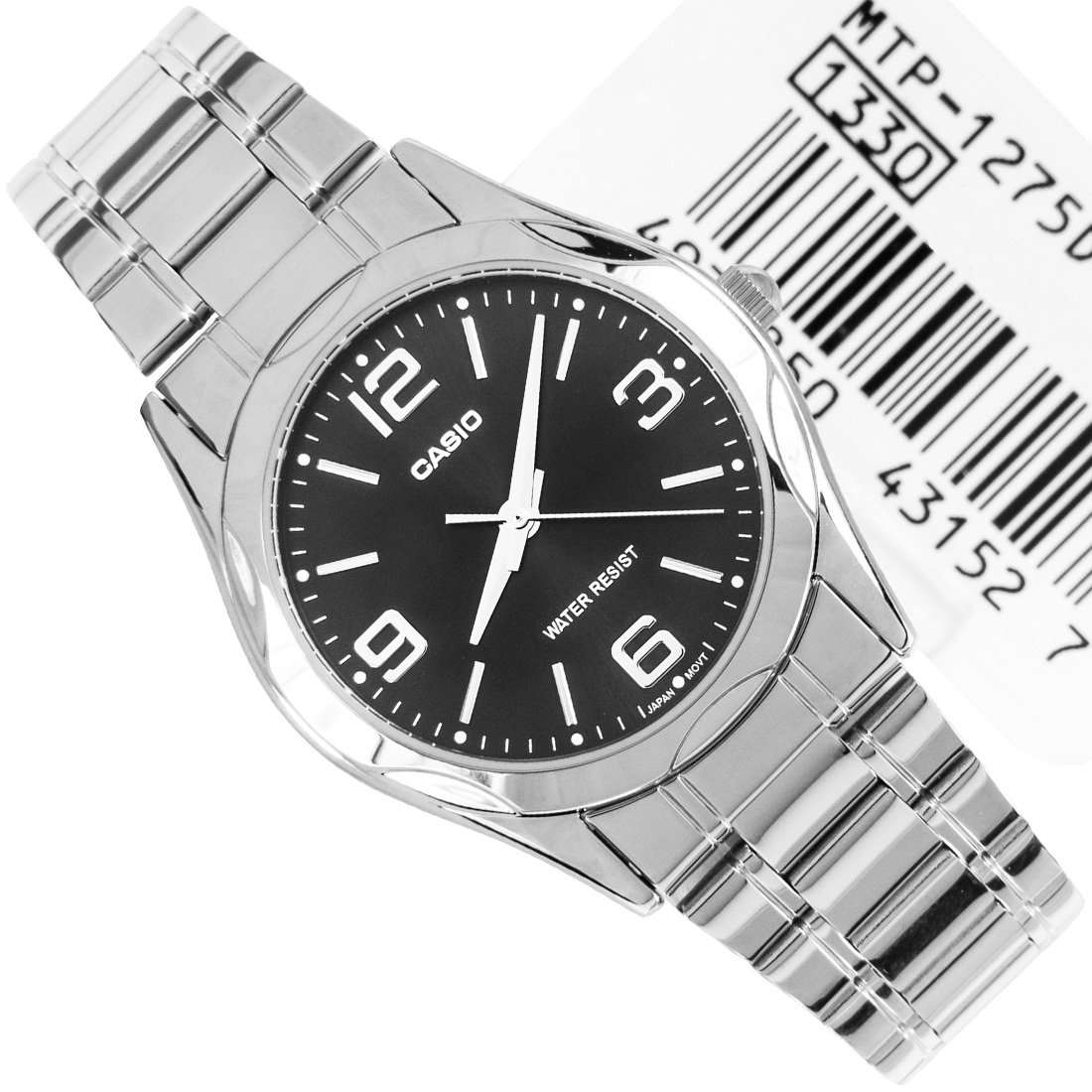 Casio MTP-1275D-1A2DF Silver Stainless Steel Strap Watch for Men-Watch Portal Philippines