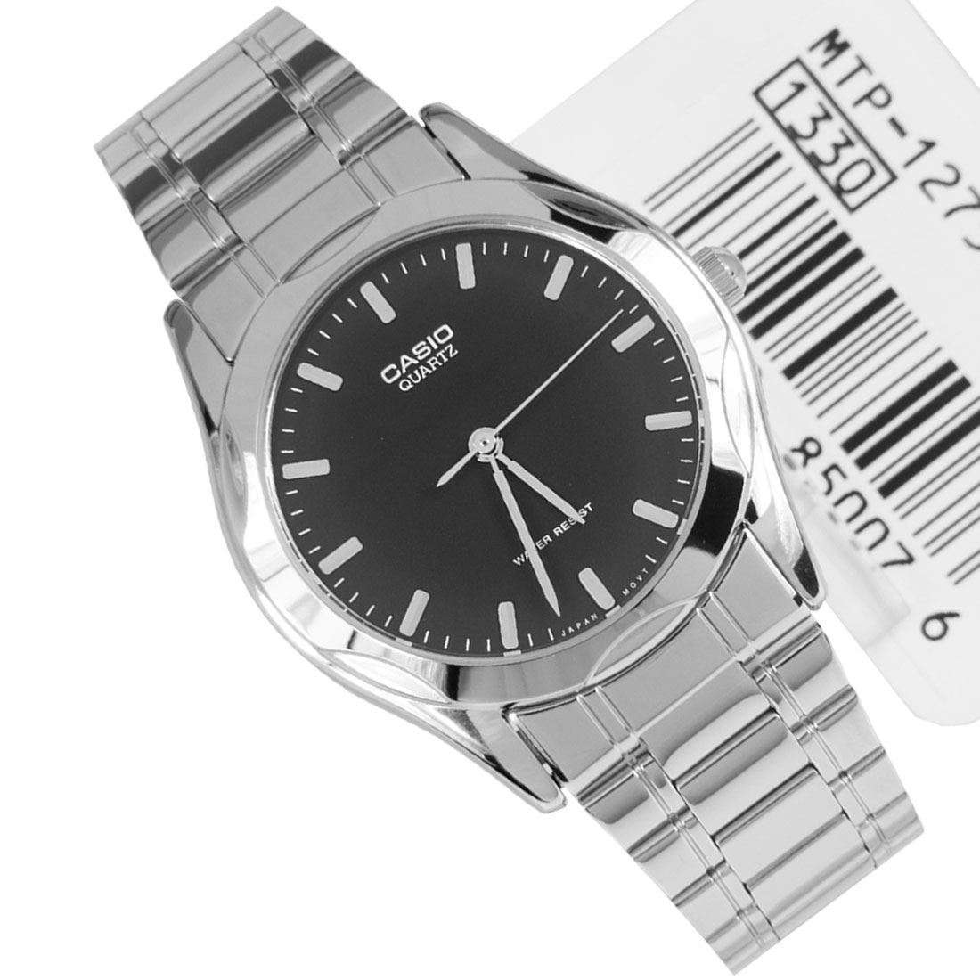 Casio MTP-1275D-1ADF Silver Stainless Steel Strap Watch for Men-Watch Portal Philippines