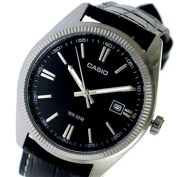 Casio MTP-1302L-1AVDF Black Leather Strap Watch for Men-Watch Portal Philippines