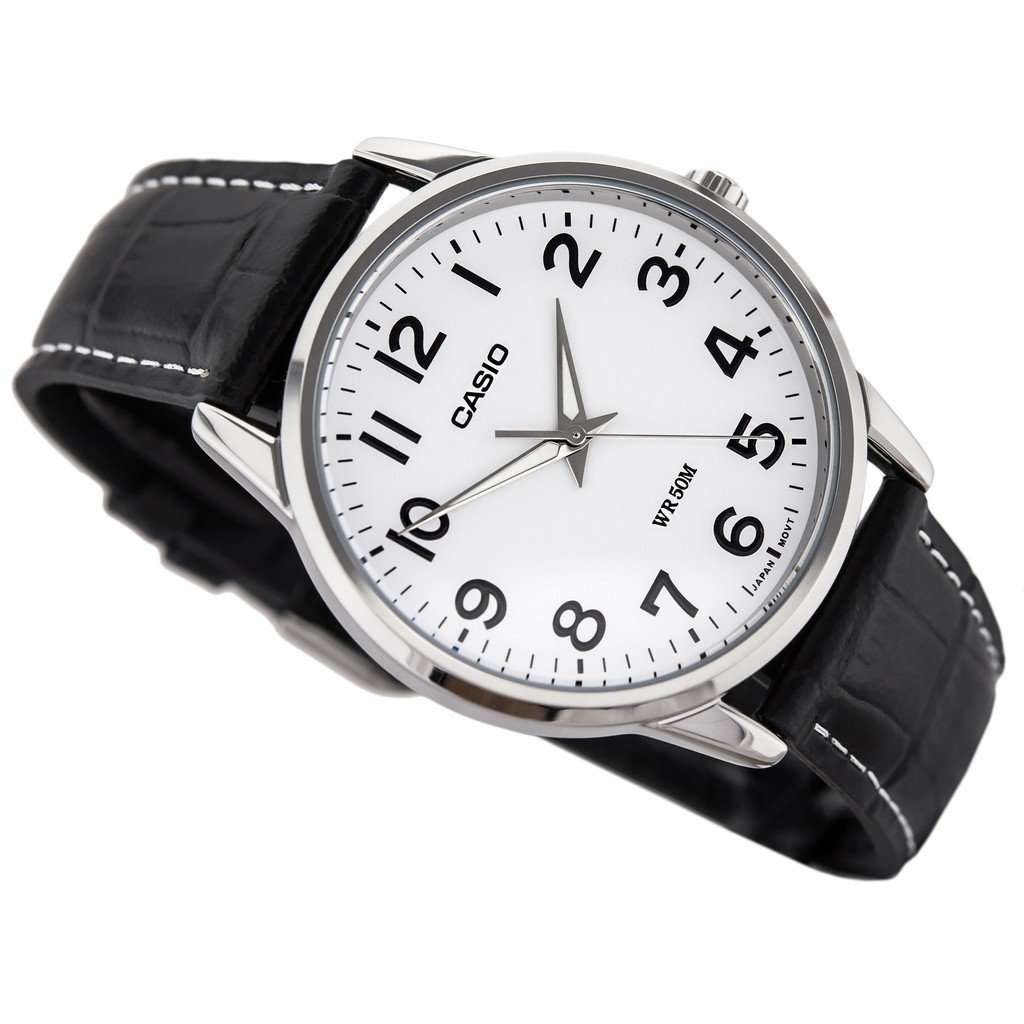 Casio MTP-1303L-7BVDF Black Leather Strap Watch for Men-Watch Portal Philippines