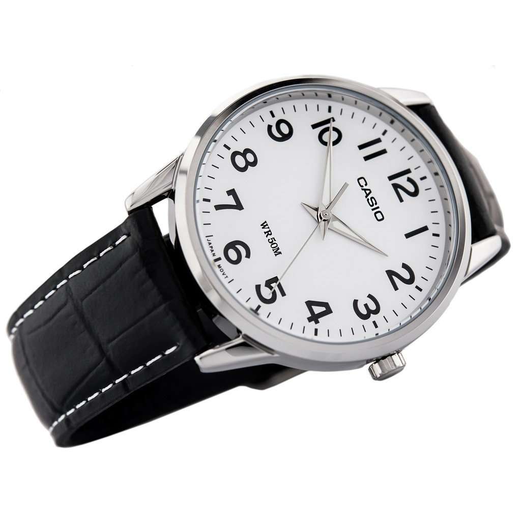 Casio MTP-1303L-7BVDF Black Leather Strap Watch for Men-Watch Portal Philippines