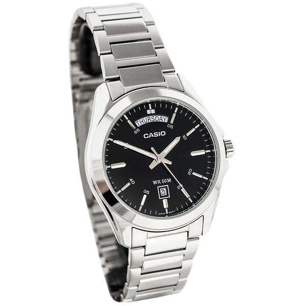 Casio MTP-1370D-1A1 Silver Stainless Watch for Men-Watch Portal Philippines