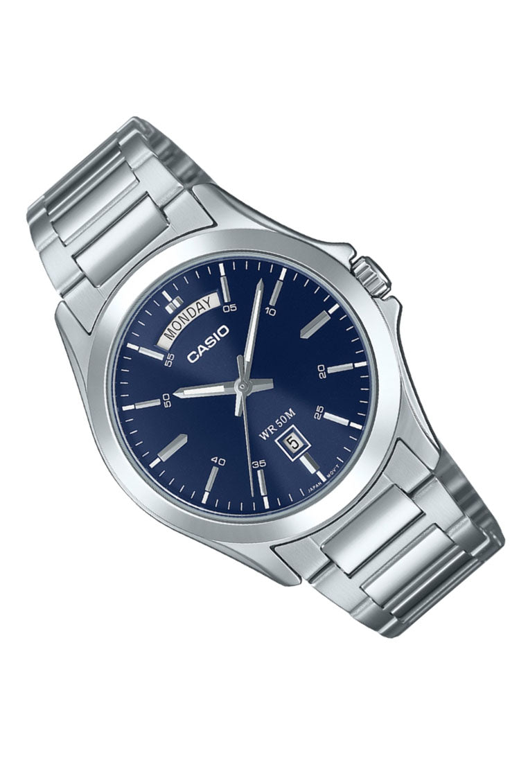 Casio MTP-1370D-2A2 Analog Stainless Steel Strap Watch for Men-Watch Portal Philippines