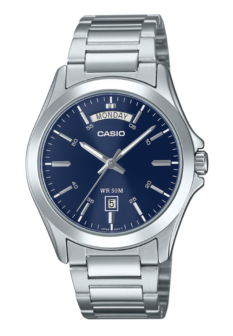 Casio MTP-1370D-2A2 Analog Stainless Steel Strap Watch for Men-Watch Portal Philippines
