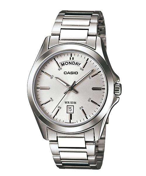 Casio MTP-1370D-7A1 Silver Stainless Watch for Men-Watch Portal Philippines