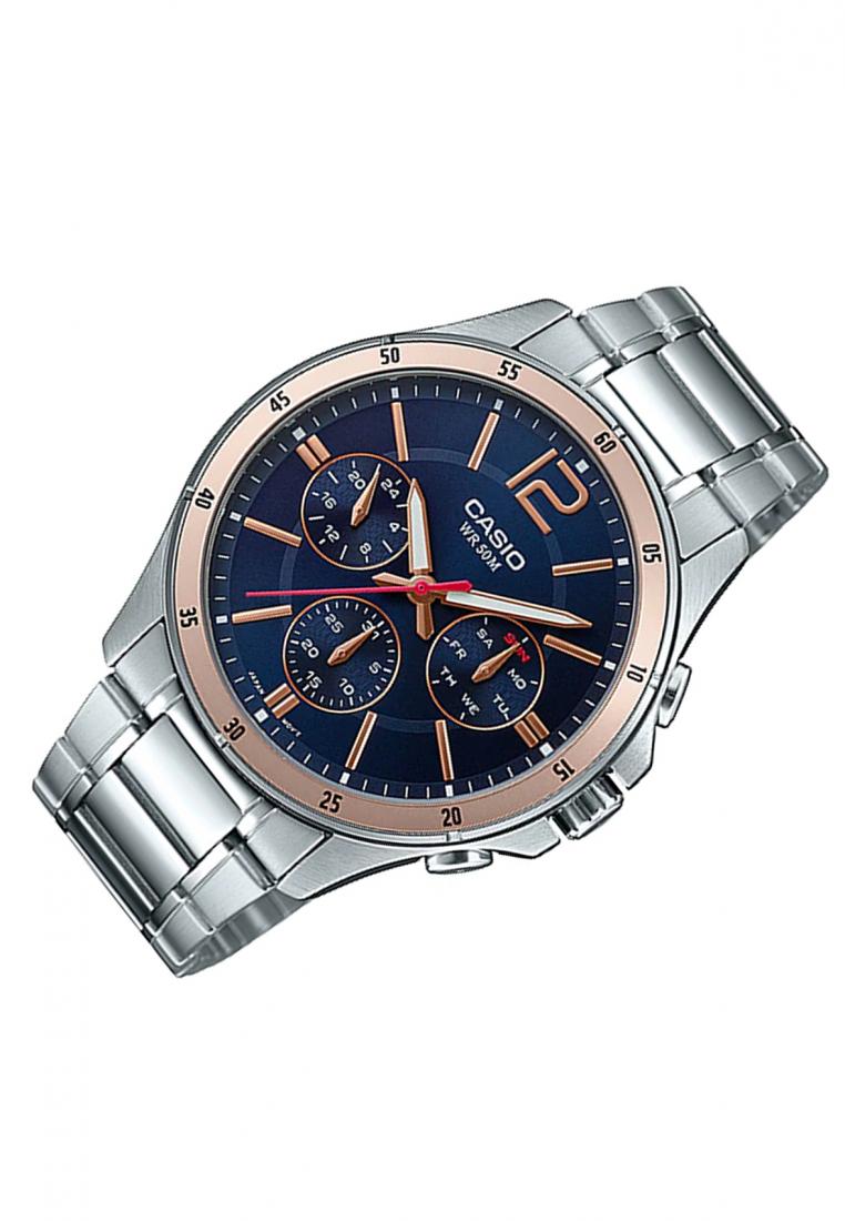Casio MTP-1374D-2A2 Analog Stainless Steel Strap Watch For Men-Watch Portal Philippines