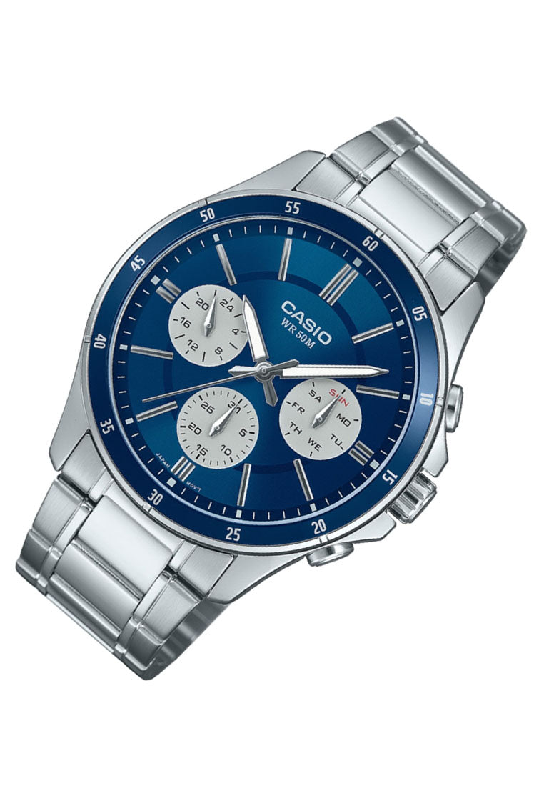 Casio MTP-1374D-2A3 Analog Stainless Steel Watch for Men-Watch Portal Philippines