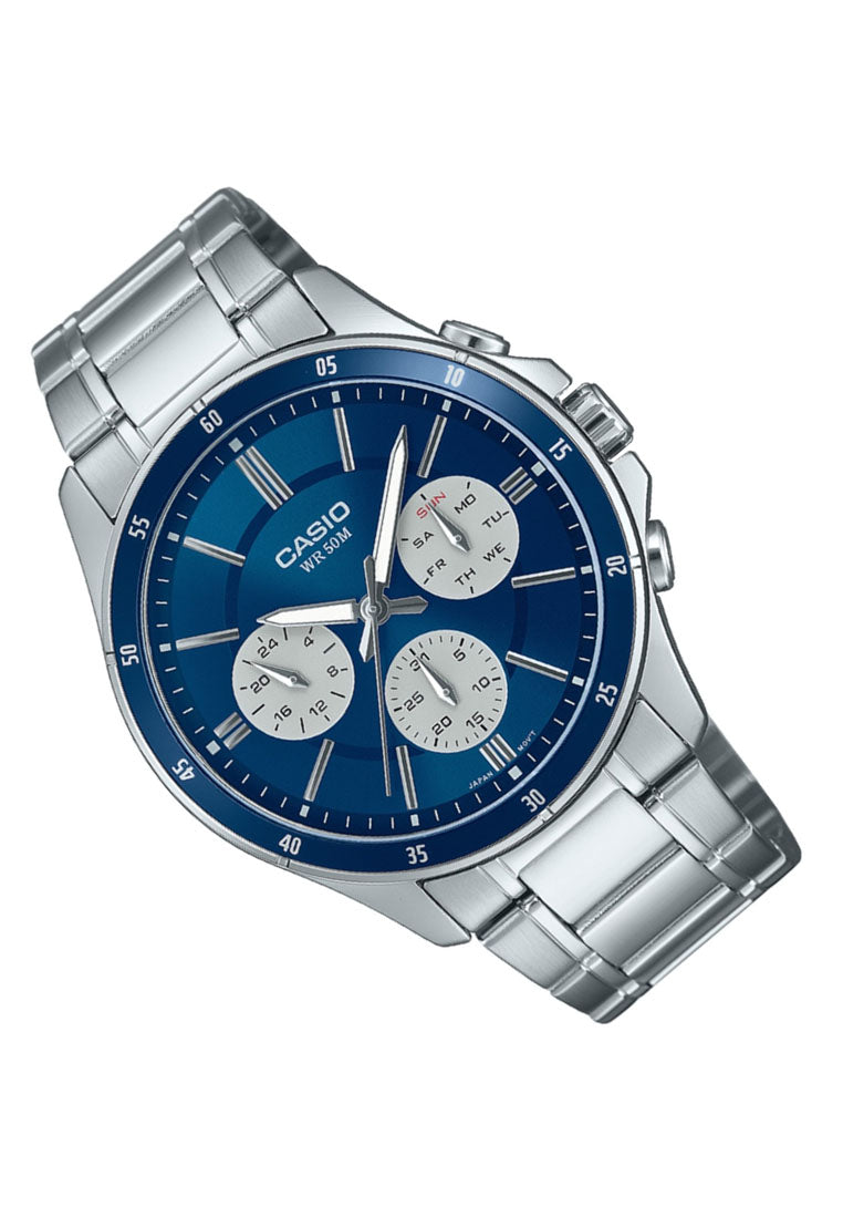 Casio MTP-1374D-2A3 Analog Stainless Steel Watch for Men-Watch Portal Philippines